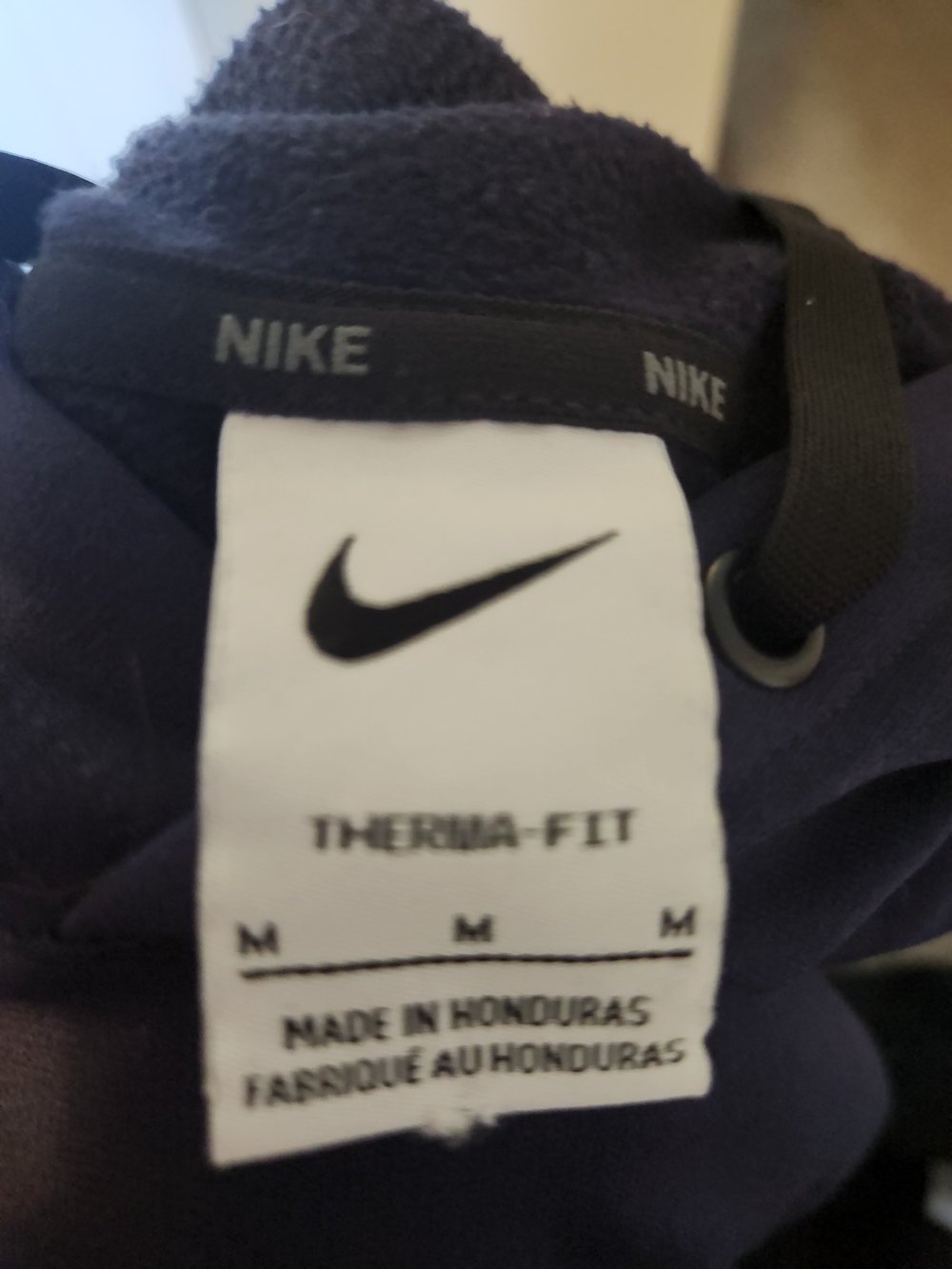 Nike Men's Dark Navy Performance Hooded Pullover - Picture 2 of 4